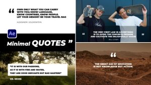 Videohive Minimal Animated Quotes Titles template preview