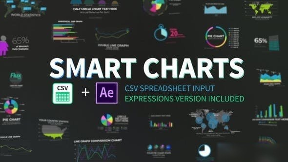 Videohive Smart Charts CSV Infographics Video Displays template preview
