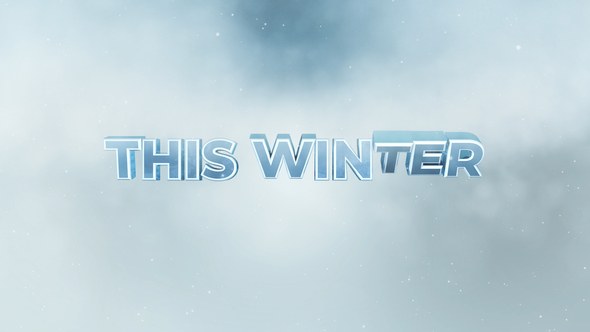 Videohive Winter 3D Text Trailer Titles template preview