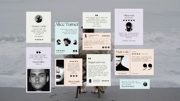 Videohive Testimonials, Reviews & Quotes - After Effects Template 60055072 Elements template preview