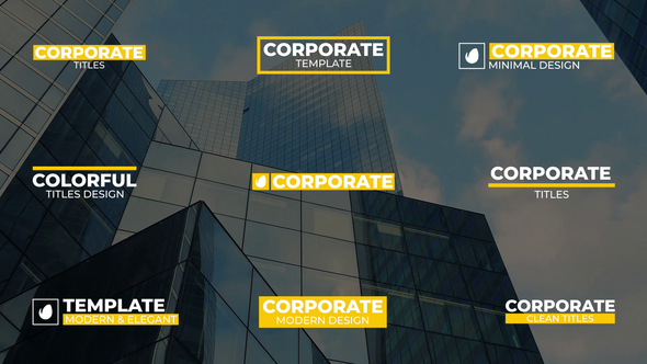 Videohive Big Modern Corporate Titles Titles template preview