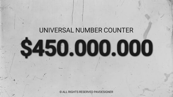Videohive Universal Number Counter Infographics template preview