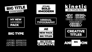Videohive Big Titles | After Effects 43647288 Titles template preview