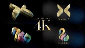 Videohive Glitter Logo Reveal Logo Stings template preview