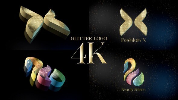 Videohive Glitter Logo Reveal Logo Stings template preview