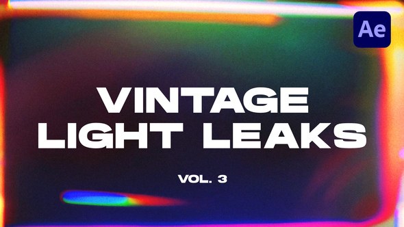 Videohive Vintage Light Leaks Transitions VOL. 3 | After Effects Elements template preview