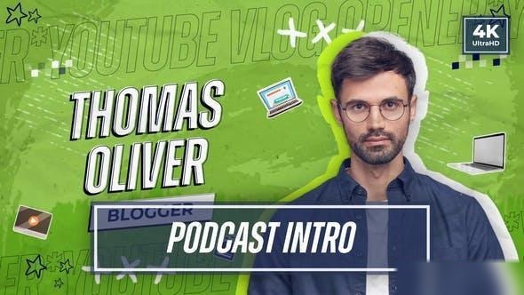 Videohive Podcast Opener | Youtube Channel Intro Video Displays template preview