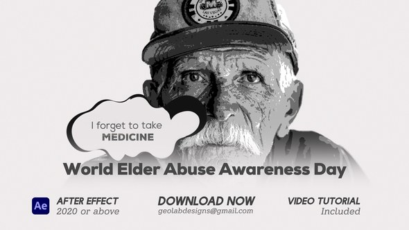 Videohive World Elder Abuse Awareness Day l Elder International Awareness Day Openers template preview