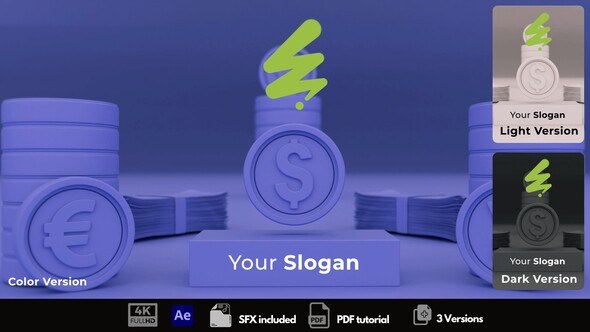 Videohive Currency Exchange Intro Logo Stings template preview