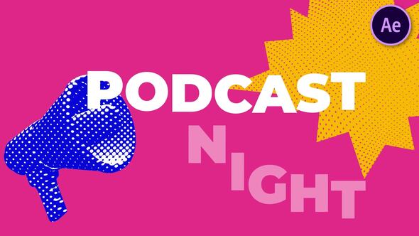 Videohive Halftone Intro For Podcast Show Openers template preview