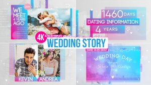 Videohive Wedding Story Video Displays template preview