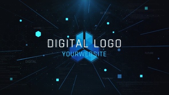 Videohive Digital Logo Opener Logo Stings template preview