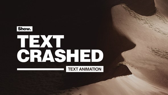 Videohive Text Crashed - Text Animation Titles template preview
