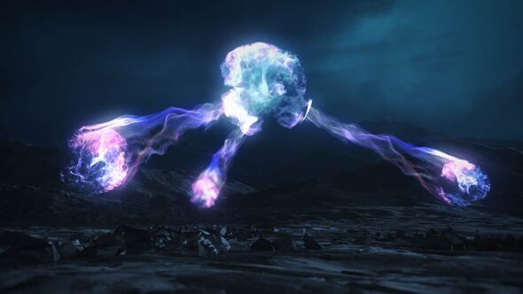 Videohive Particle Generator Logo Logo Stings template preview