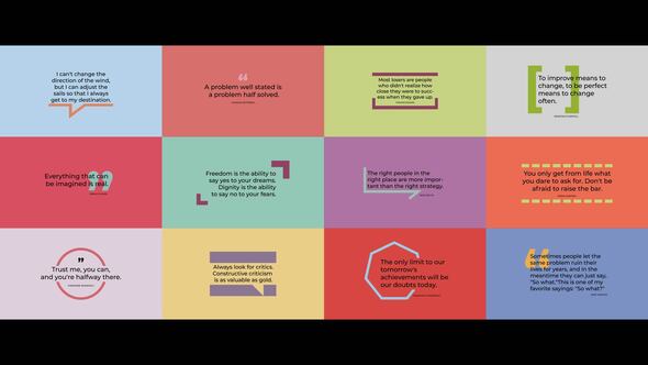Videohive Quotes Titles 4.0 | After Effects 44502848 Titles template preview