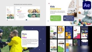 Videohive Kids Scenes Slideshow for After Effects Openers template preview