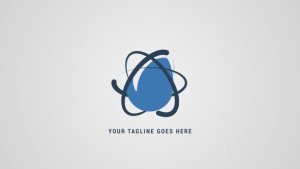 Simple Atom Logo Reveal Video Displays template preview