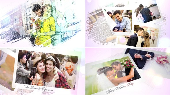 Videohive Romantic Story Video Displays template preview