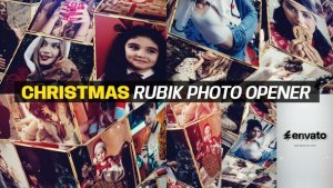 Videohive Christmas Rubik Photo Opener Openers template preview