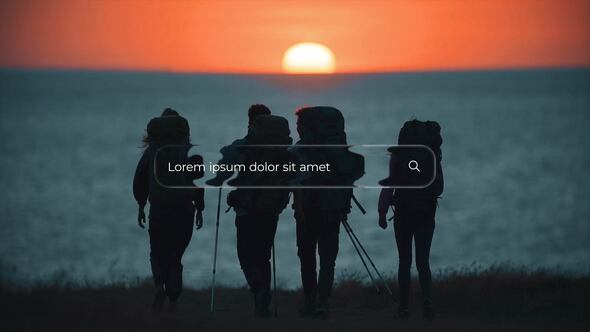 Videohive Liquid Glass Search Bar Titles | AE Titles template preview