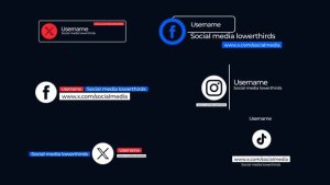 Videohive Social Media Lower Thirds 51053107 Elements template preview