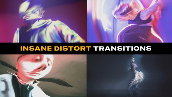 Videohive Insane Distort Transitions | After Effects Elements template preview
