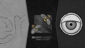 Videohive Grunge Eye Open Logo Logo Stings template preview
