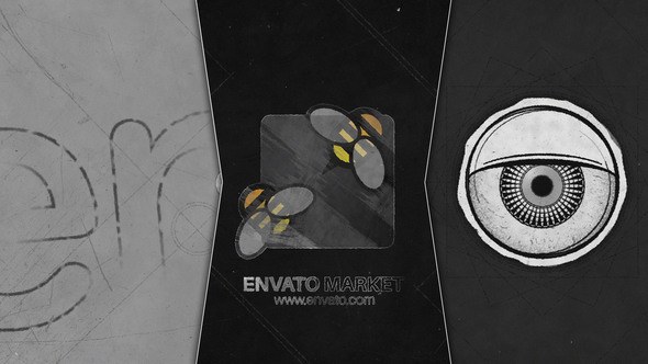 Videohive Grunge Eye Open Logo Logo Stings template preview