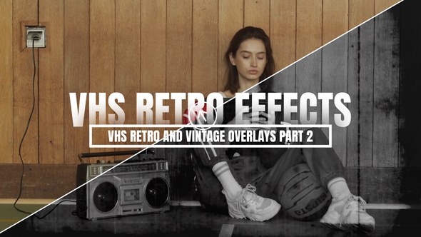 Videohive VHS Retro And Vintage Overlays Part 2 Elements template preview