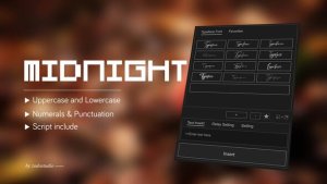 Videohive Animated Typeface - Midnight Letters Titles template preview
