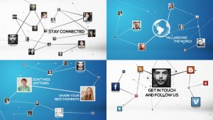 Stay Connected Video Displays template preview