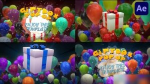 Videohive Gift Box Pop Up for After Effects Openers template preview