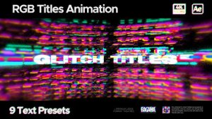 Videohive Glitch Titles 58624542 Titles template preview