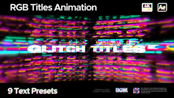 Videohive Glitch Titles 58624542 Titles template preview