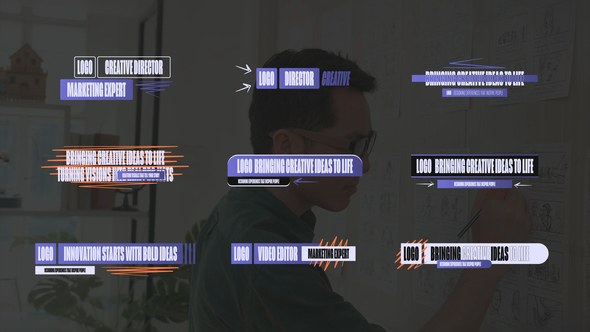 Videohive Name Tag Lower Third Pack 59399616 Elements template preview