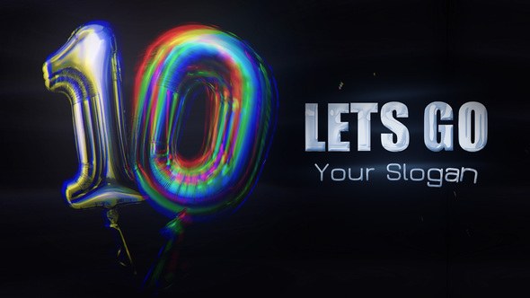 Videohive Countdown Balloon Elements template preview