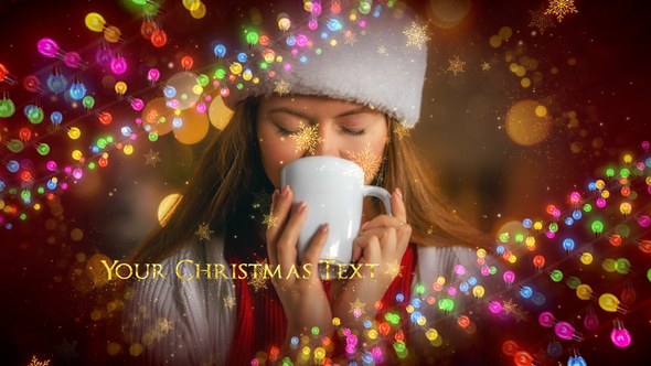 Videohive Christmas Lights Promo 42315841 Video Displays template preview