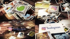Videohive Falling Photos Logo Reveals Bundle Logo Stings template preview