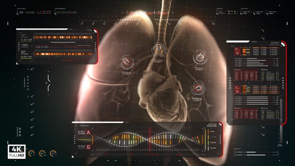 Videohive HUD Medical Pack Elements template preview