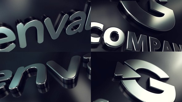 Videohive 3D Silver Logo Logo Stings template preview