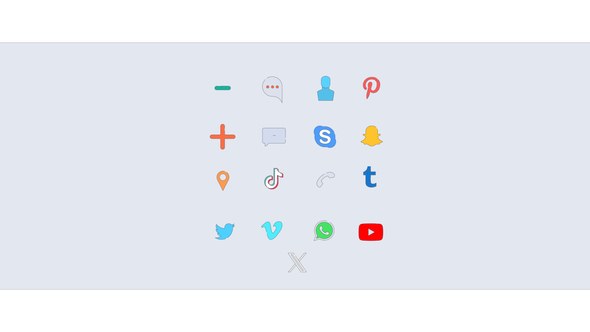 Videohive Adds & Social Media Icons vol. 2 folder Infographics template preview