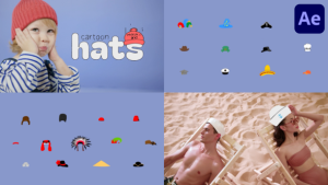 Videohive Cartoon Masks And Hats for After Effects Elements template preview
