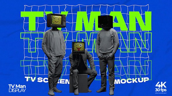 Videohive TV man Video Display Video Displays template preview