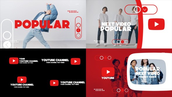 Videohive Youtube Intro Pack 34342182 Broadcast-packages template preview