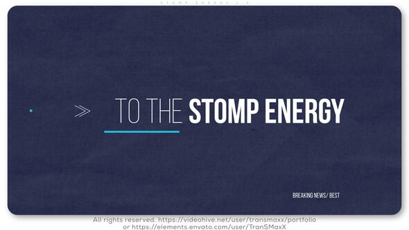 Videohive Stomp Energy 1.0 Openers template preview