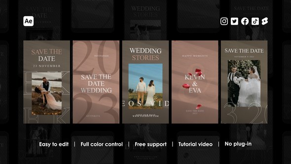Videohive Romantic Wedding Instagram Reels 46735827 Product Promo template preview