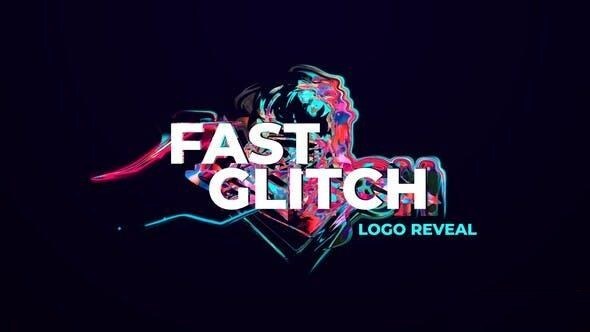 Videohive Fast Glitch Logo Reveal 39899244 Logo Stings template preview