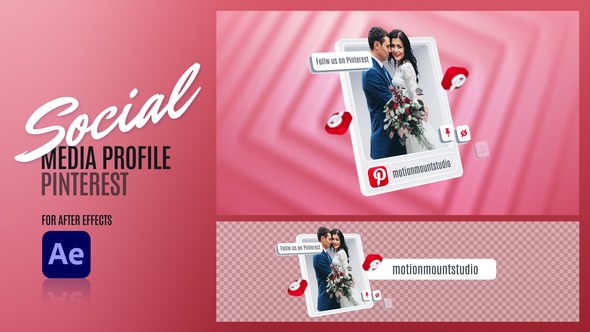 Videohive Social Media Profile - Pinterest 48110401 Elements template preview