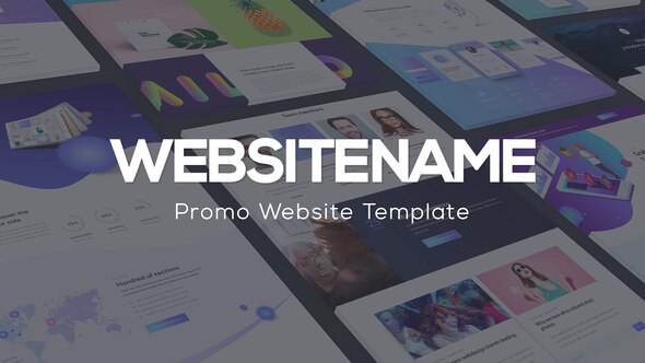 Modern Website Presentation Video Displays template preview