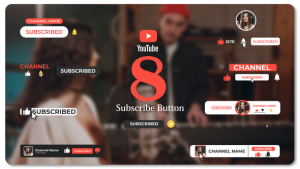 Videohive Youtube Subscribe Buttons Pack 48815669 Titles template preview